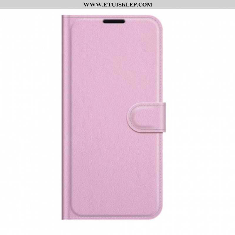 Etui Folio do Huawei P50 Pro Klasyczny Styl Skóry Liczi